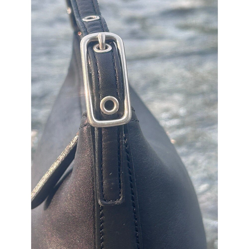 Vintage Coach 9844 Black Glove Tanned Leather Hobo Shoulder Bag Costa Rica - Picture 6 of 12